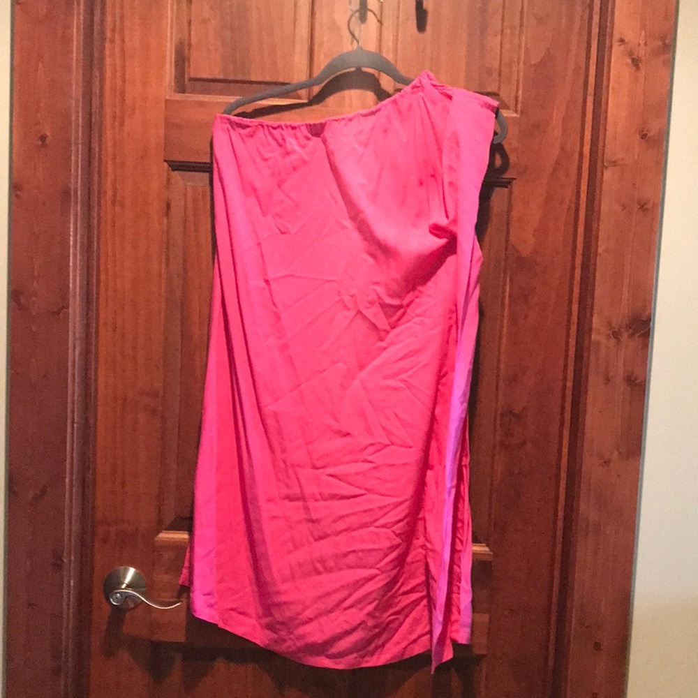 Escapada small pink halter/cape sleeve dress